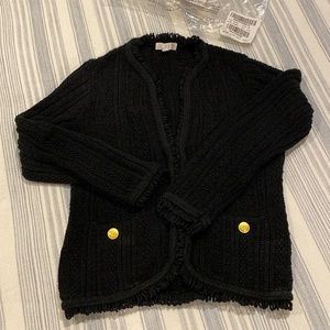 NWT J. Crew Texture Fringe Jacket - XS